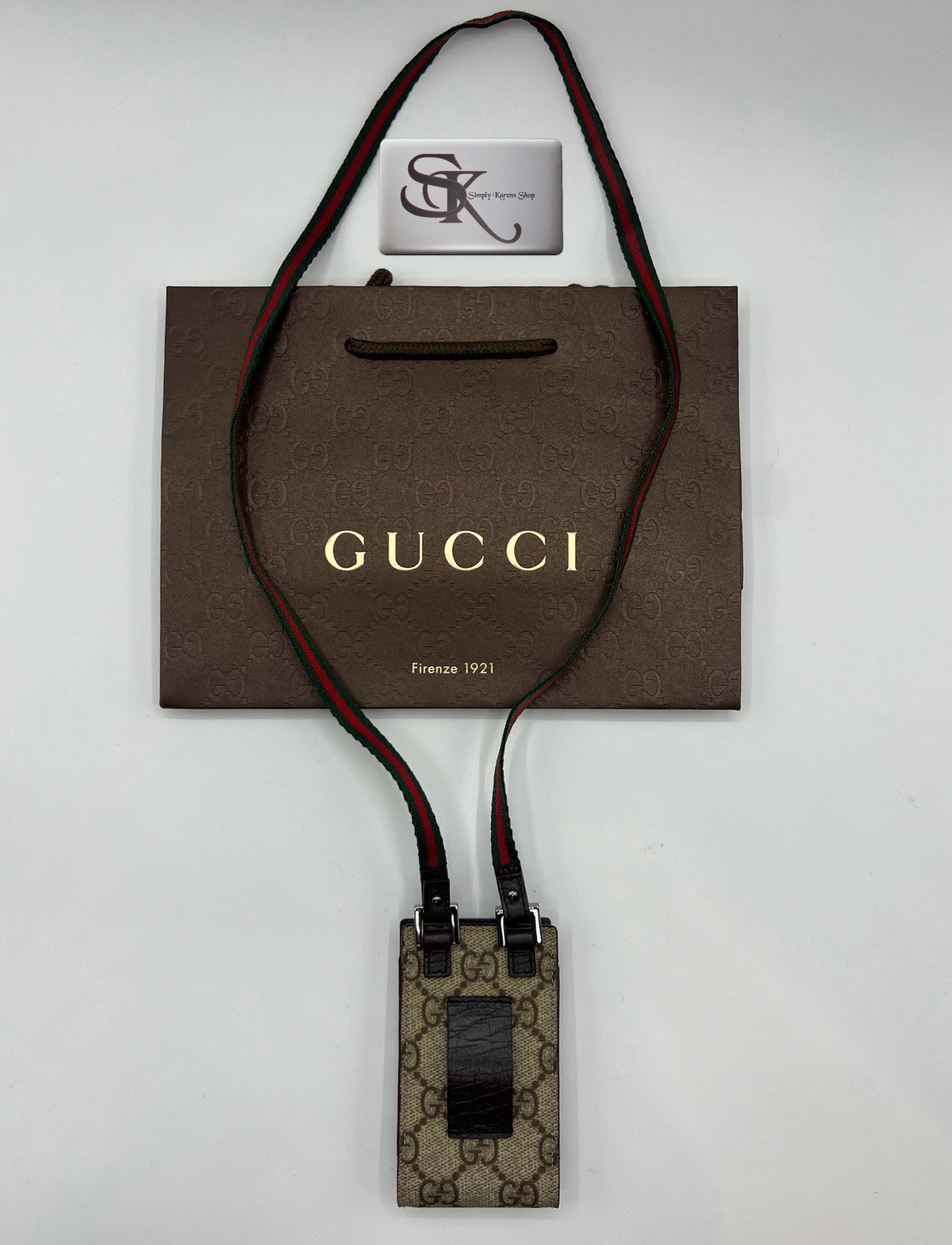 GUCCI GG SUPREME WEB STRAP IPOD CASE