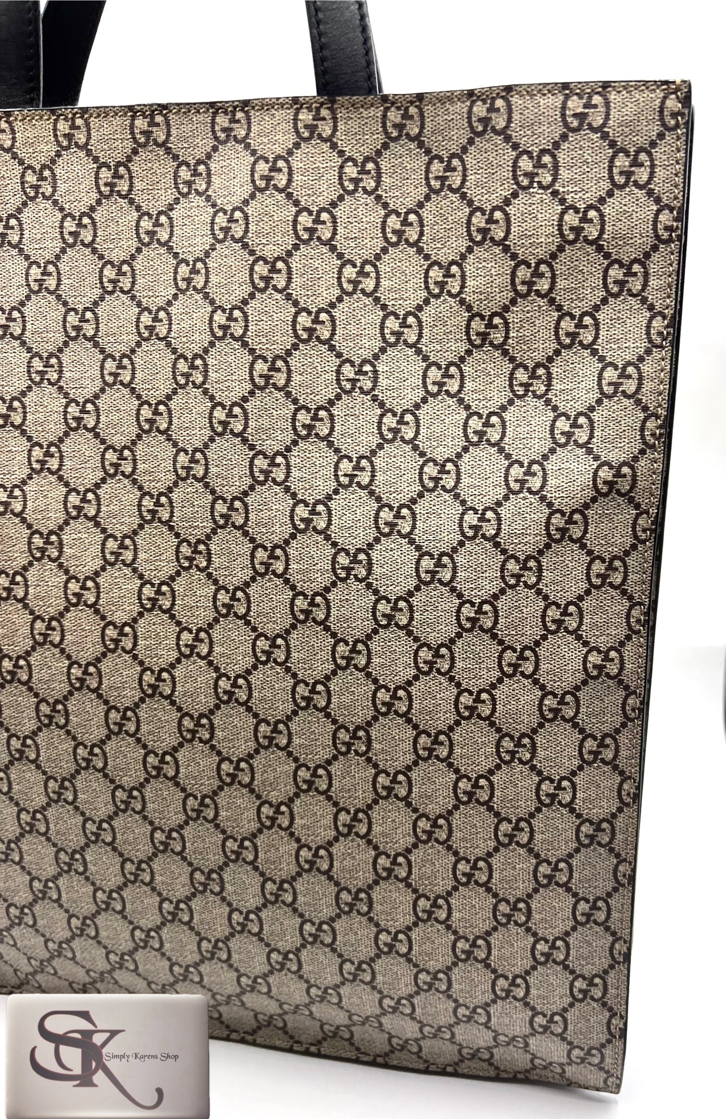 Gucci GG Supreme Coated Canvas King Snake Print Sac flat tote bag     (🇵🇭P50,740)
