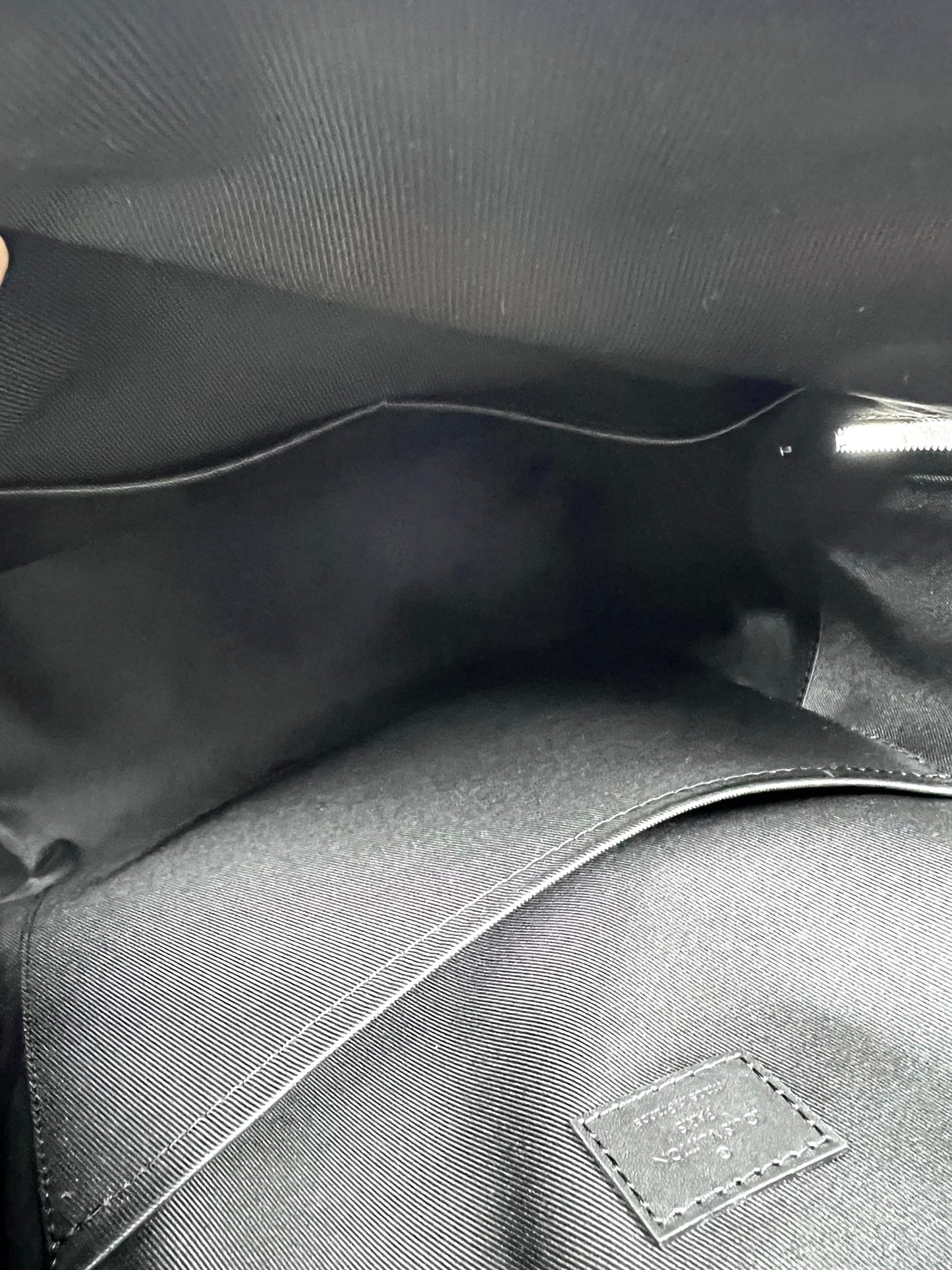 Lv Aerogram Take Off Black Leather Back Pack