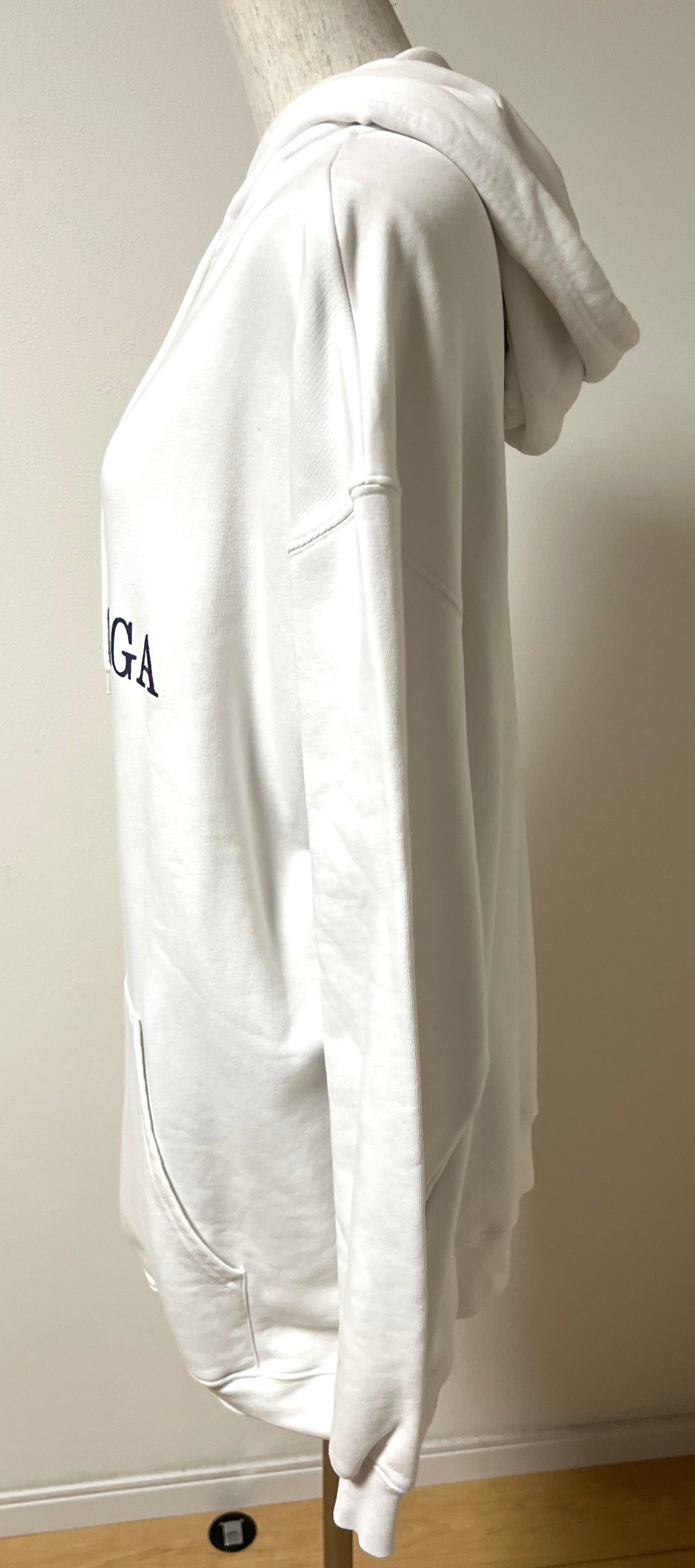 Balenciaga White Parker Jacket S Size on Tag Fits L size Ladies
