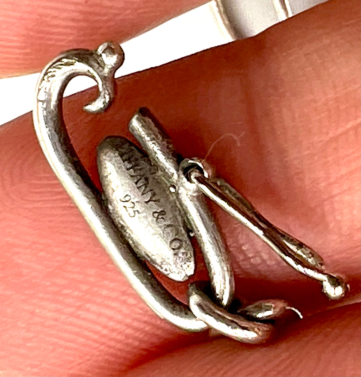 Tiffany & Co Elsa Peretti Silver 925 Full Heart Elongated Link Bracelet 17.5cm (🇵🇭P14,620)