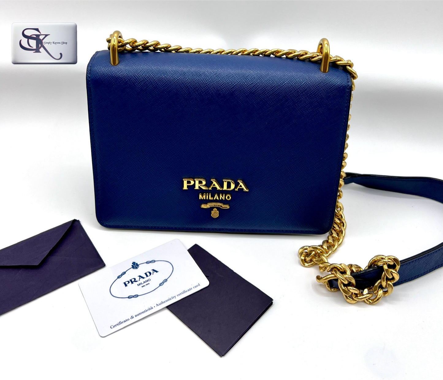 Prada Saffiano flap Chain crossbody