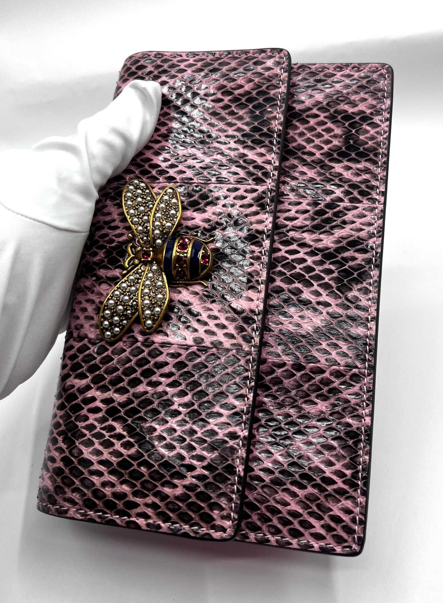 Gucci Snakeskin Mini Queen Margaret Wallet On Chain       (🇵🇭P46,440)