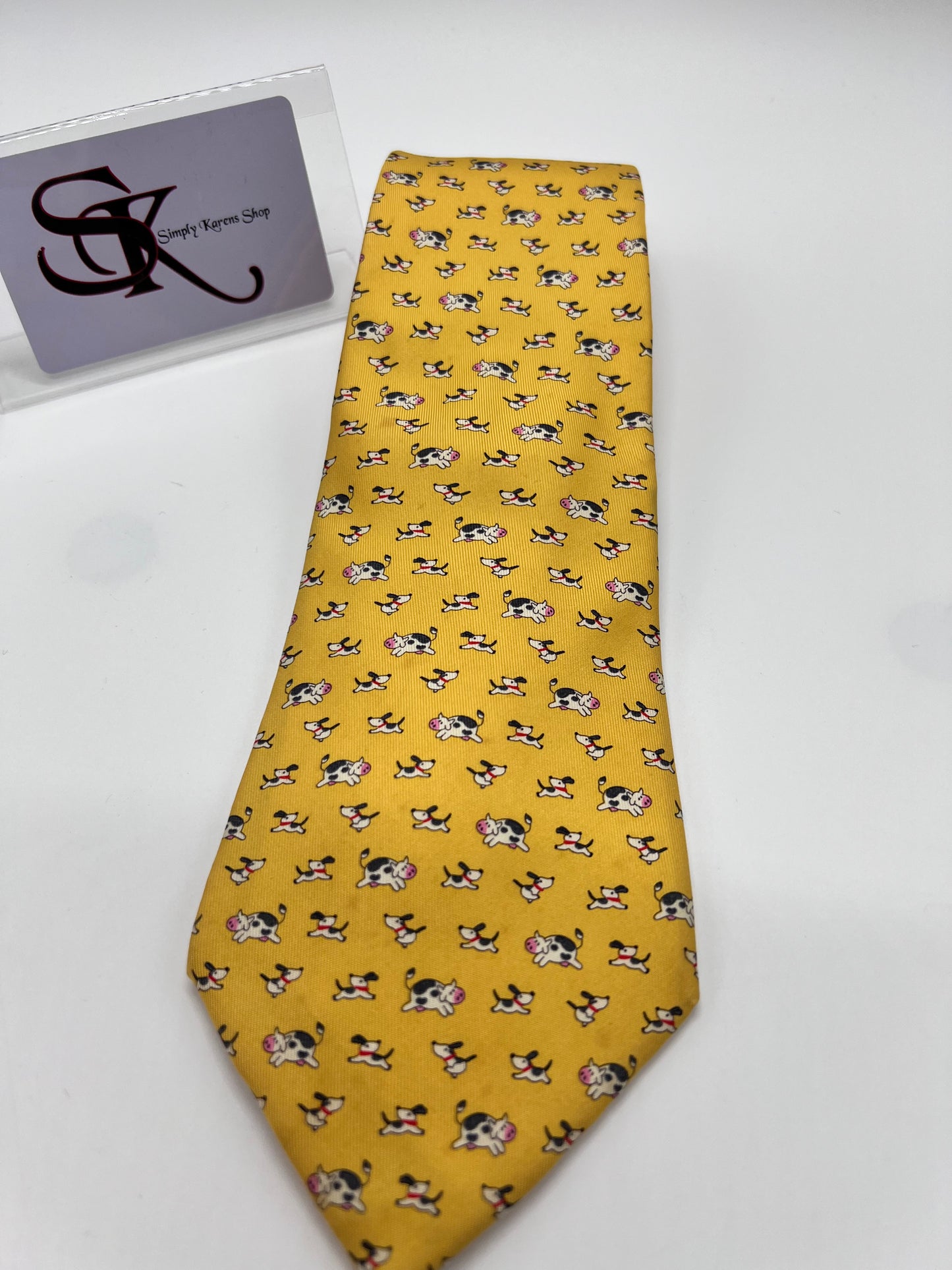 Salvatore Ferragamo Yellow necktie