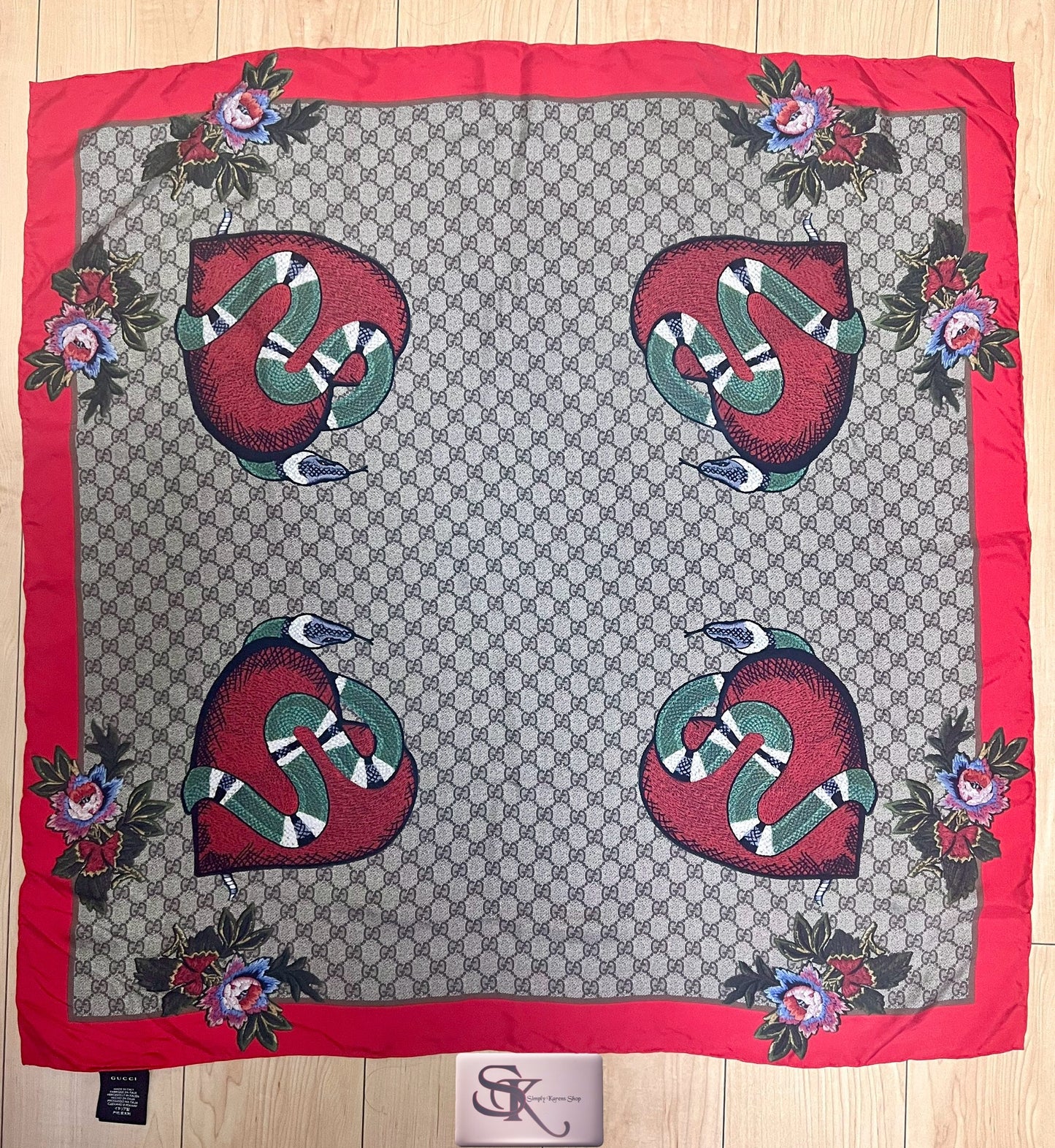 Gucci Silk Scarf 90 x 90