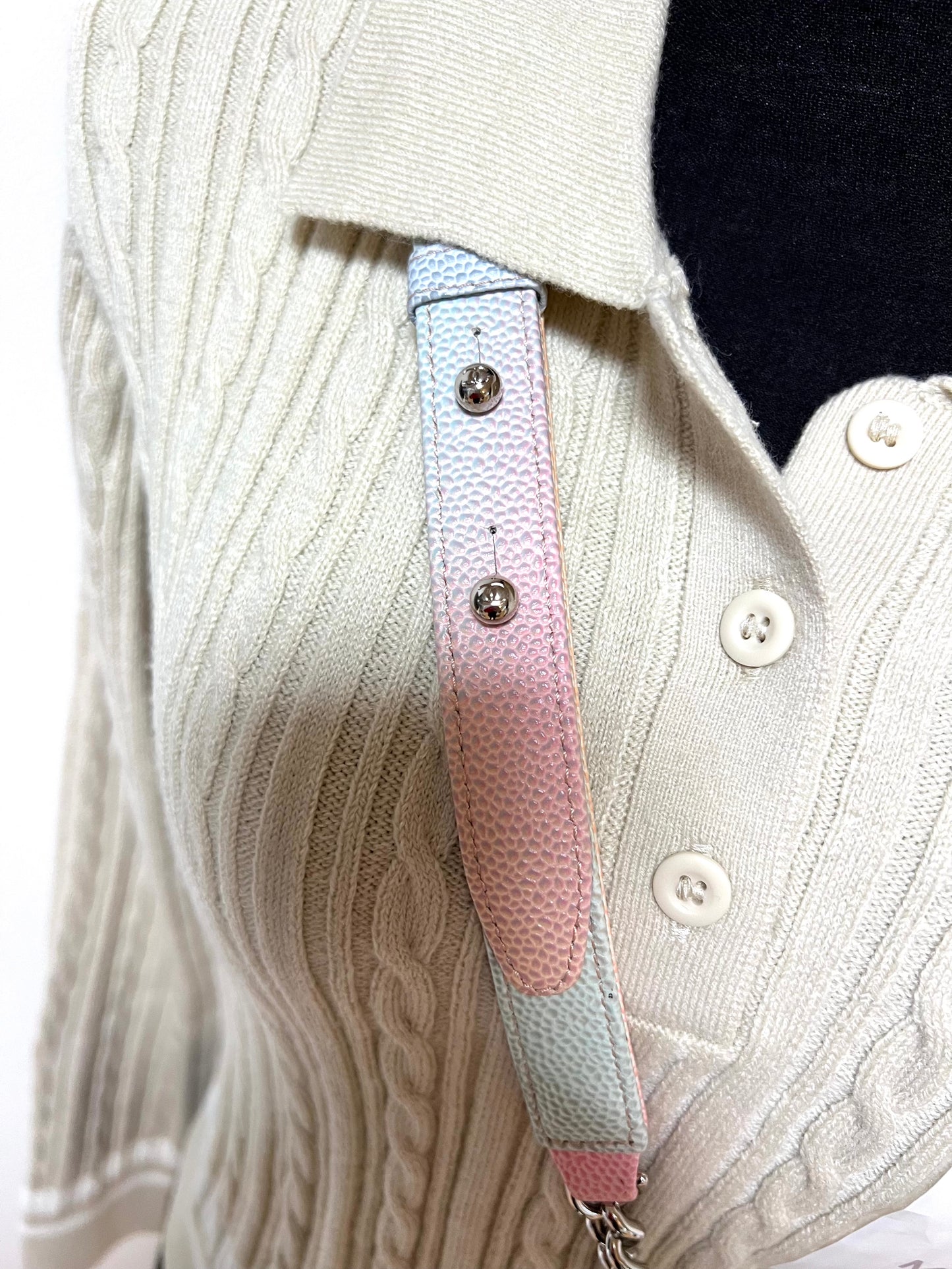 Chanel Leboy mini Rainbow Caviar Skin Flap chain Bag