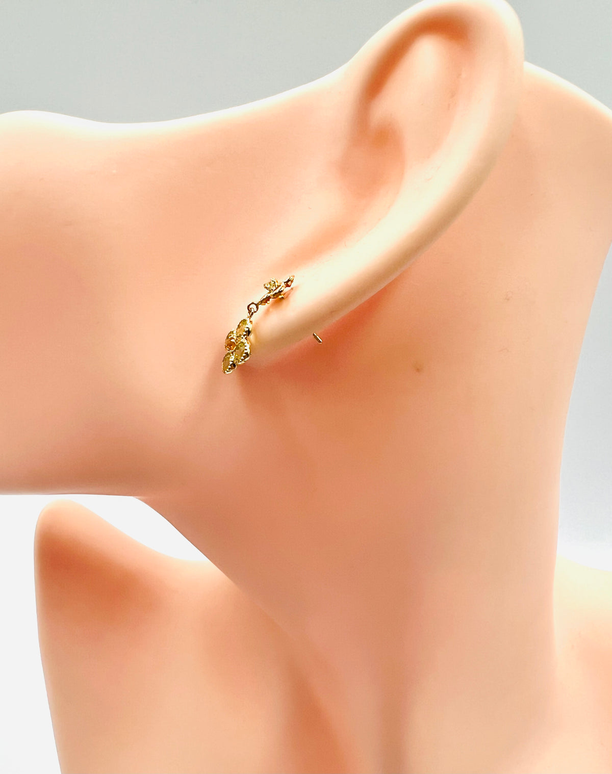 K18 Citrine/Peridot drop earings  (🇵🇭P17,160)
