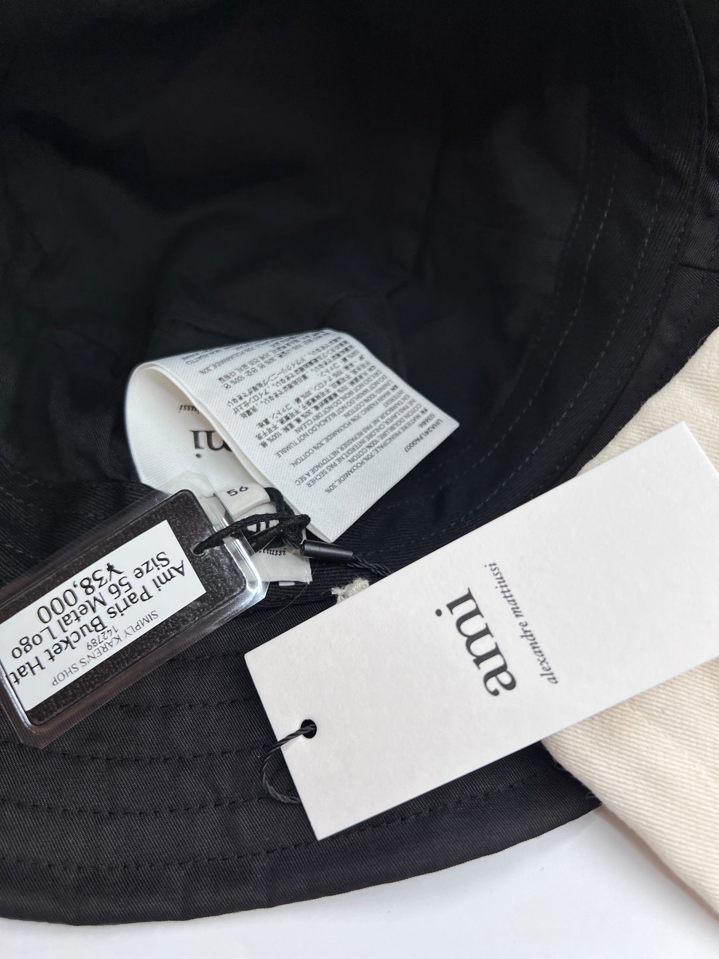 Ami Paris Bucket Hat Size 56 Metal Logo (🇵🇭P16,340)