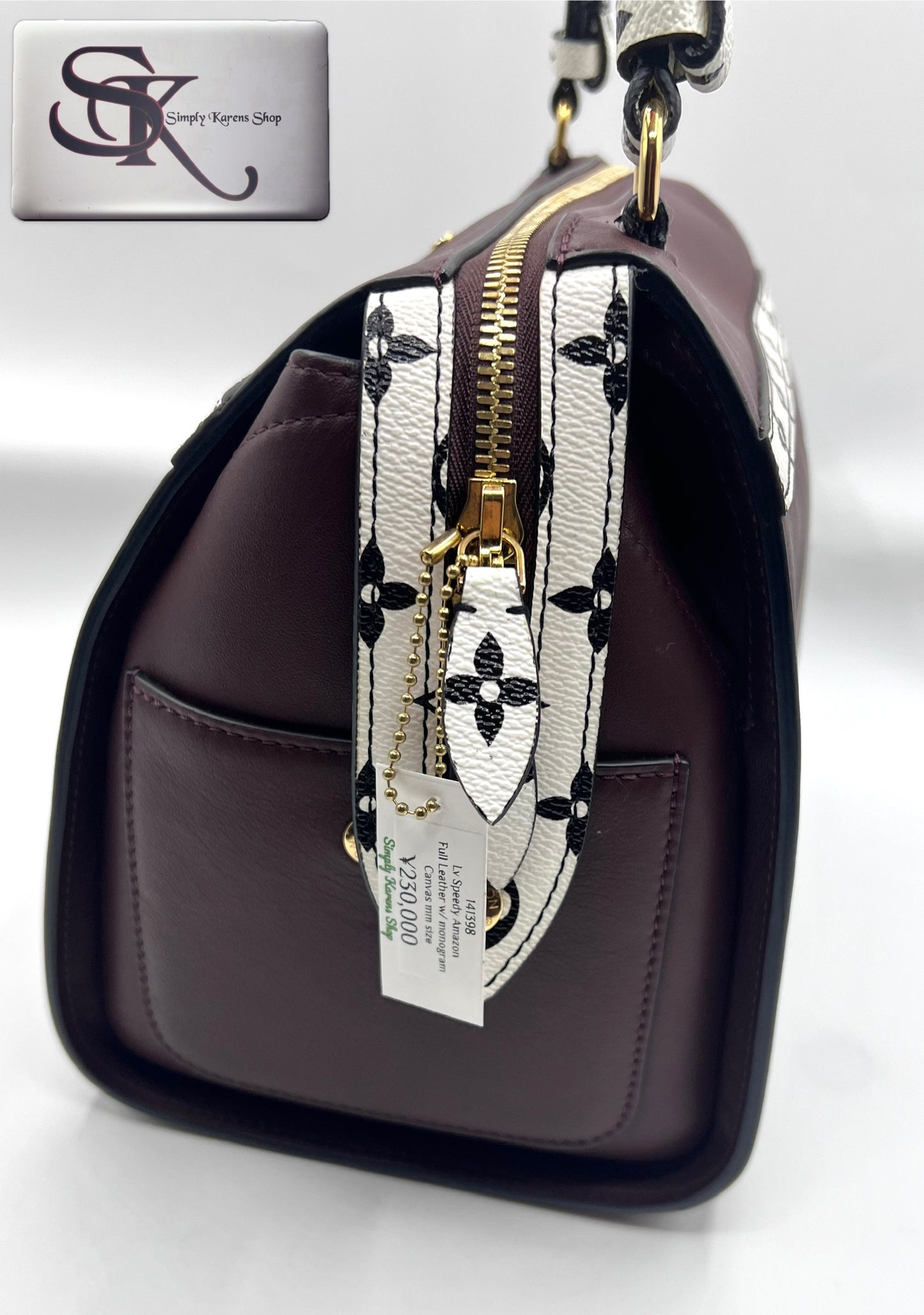 Lv Speedy Amazon full leather bag with monogramcanvas mm size     (🇵🇭P80,840)