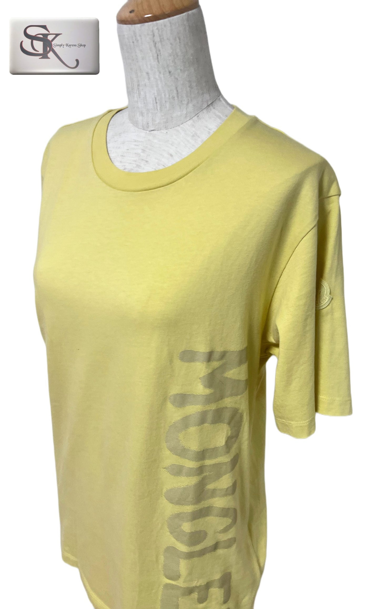 Moncler Yellow Tshirt Small Size for men