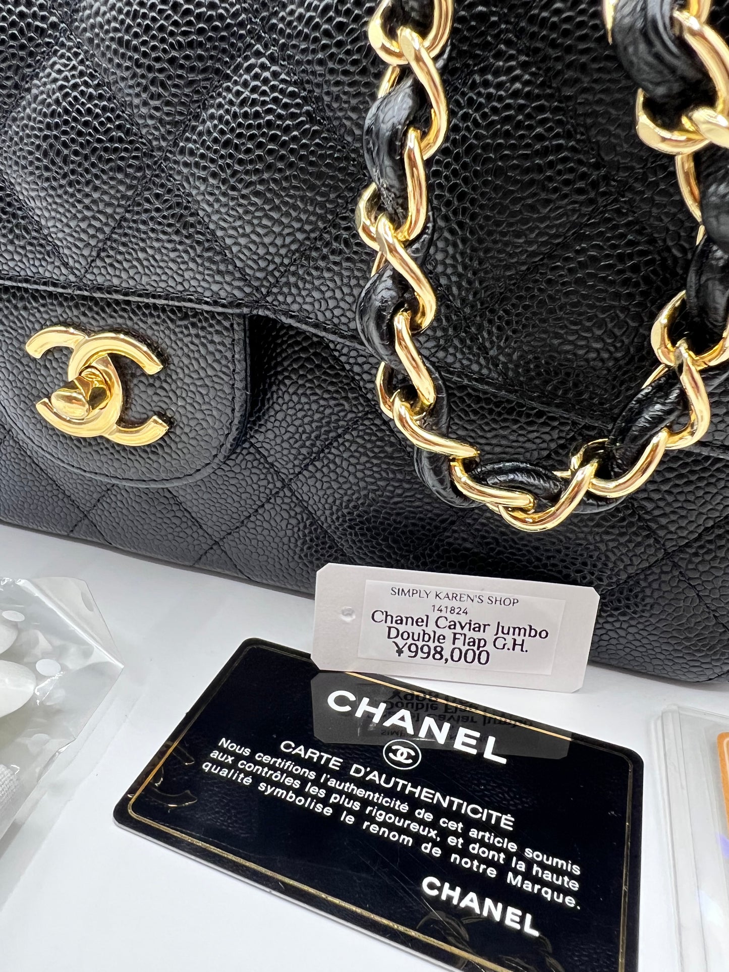 Chanel Caviar Jumbo Double Flap