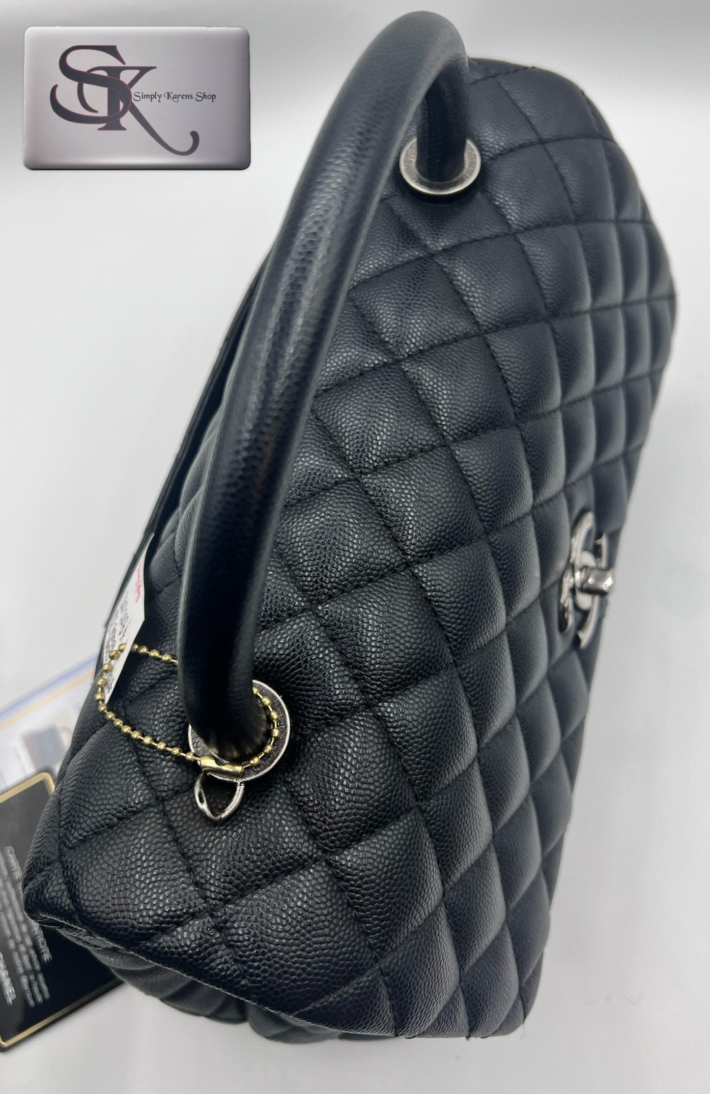 CHANEL CAVIAR TOP HANDLE MM