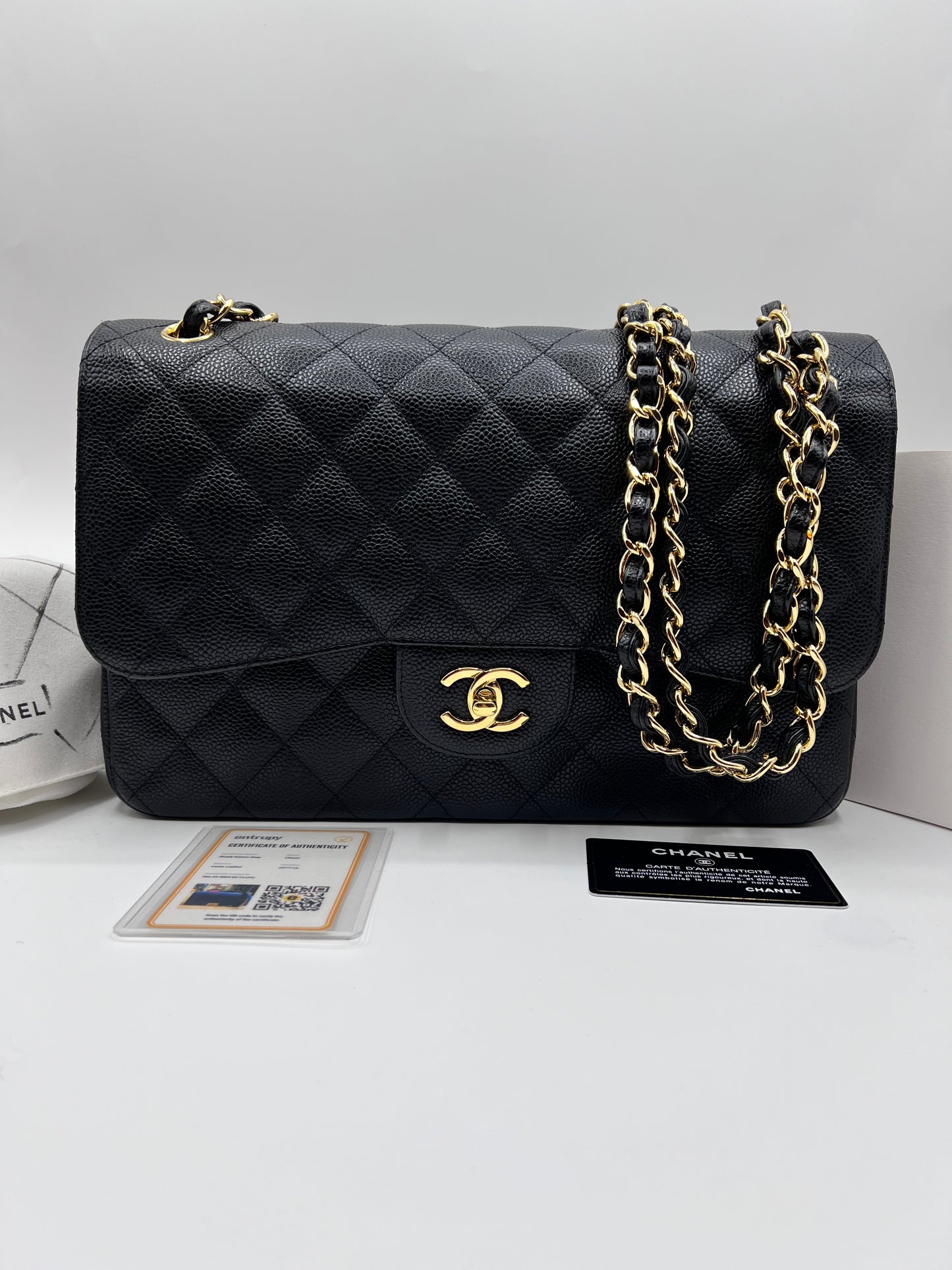 Chanel Caviar Jumbo Double Flap