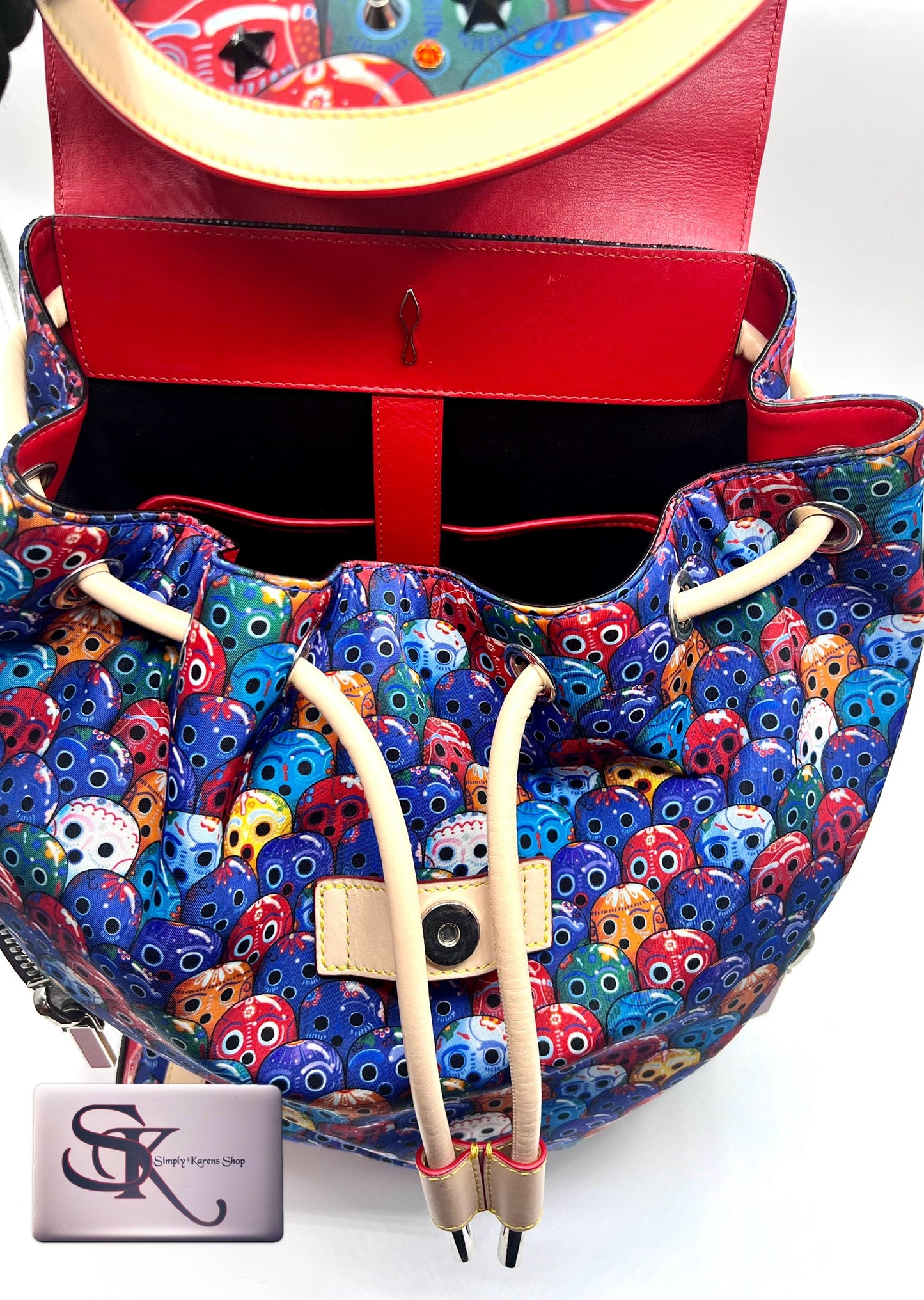 Christian Louboutin Explorer Punk Back Pack Octopus Motif