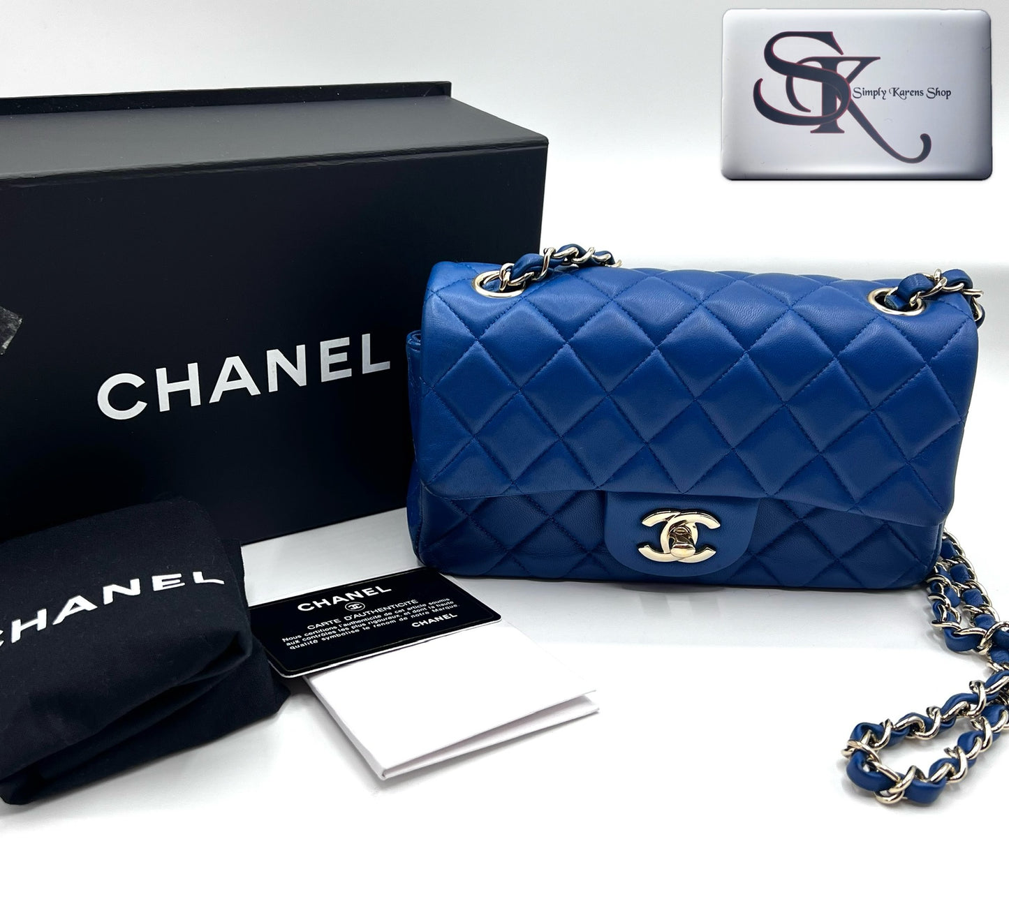 Chanel lambskin mini rectangular