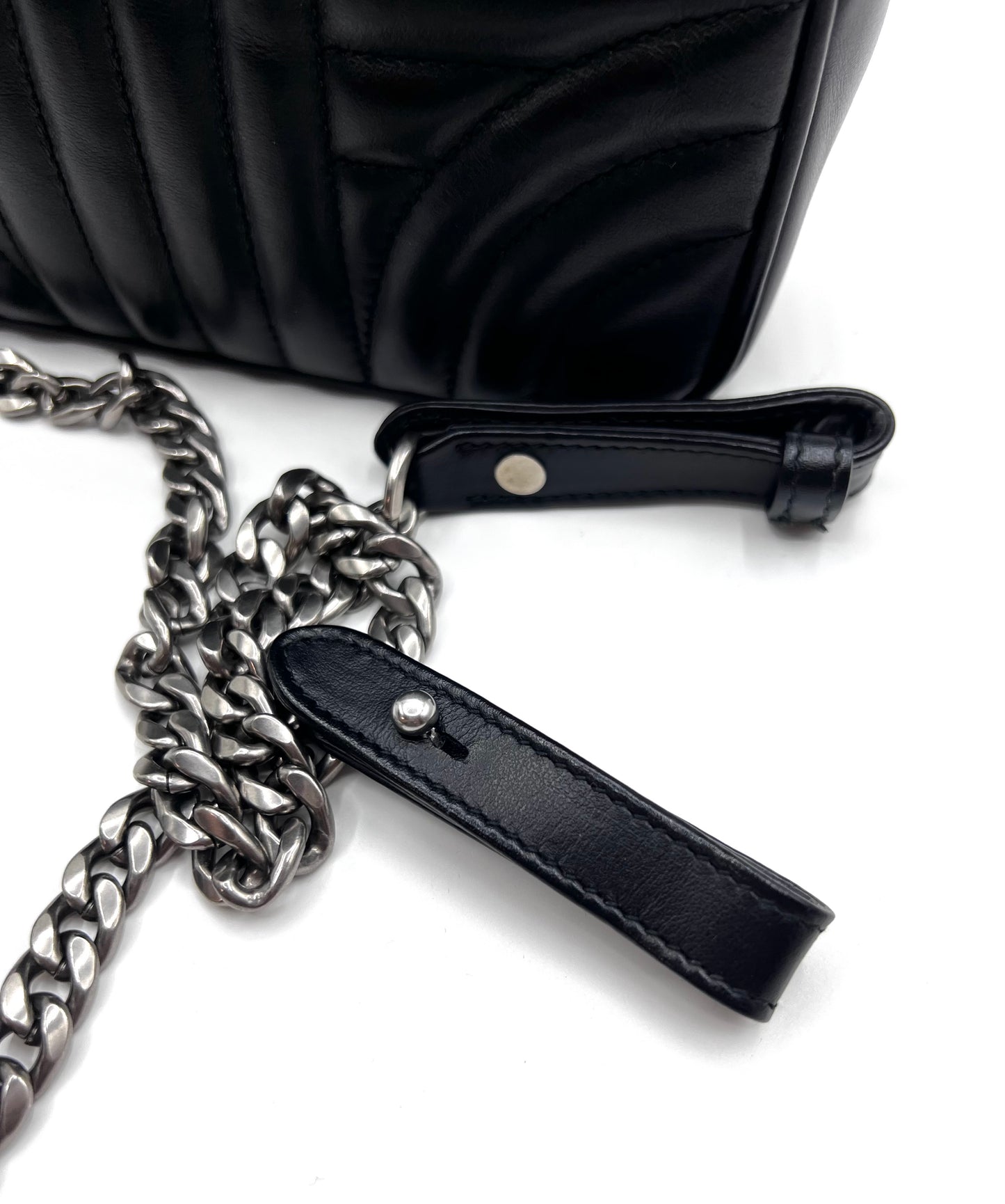 Prada Black Diagram Camera Chain Strap Cross body