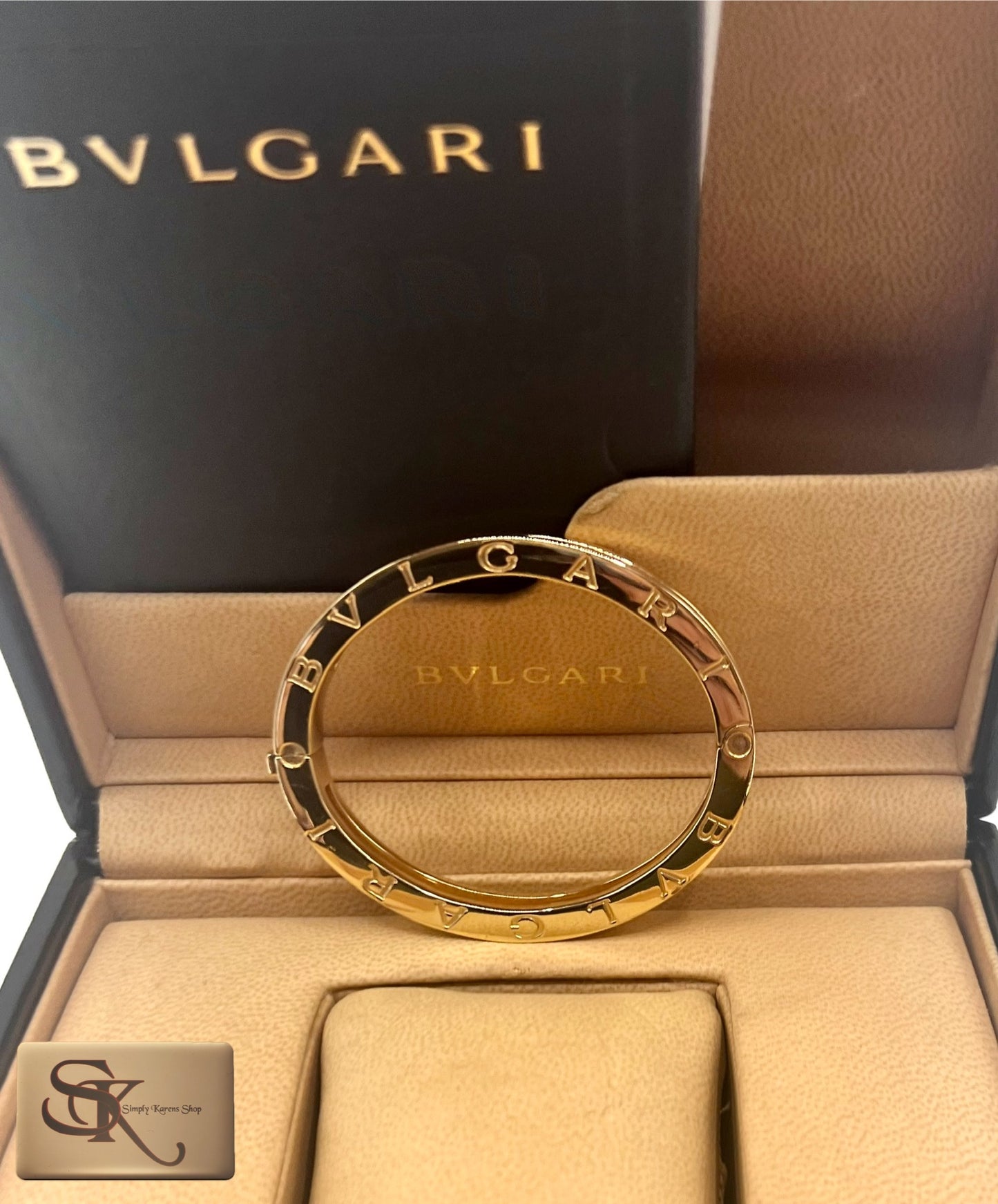 K18 Bvlgari B-Zero Bangle Bracelet 15cm 47g