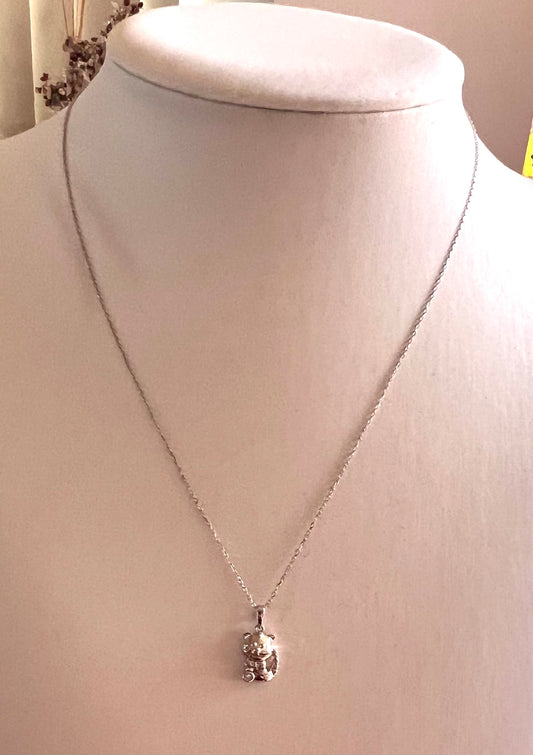 K10 wg Necklace D- 0.2ct 1.8g 40cm