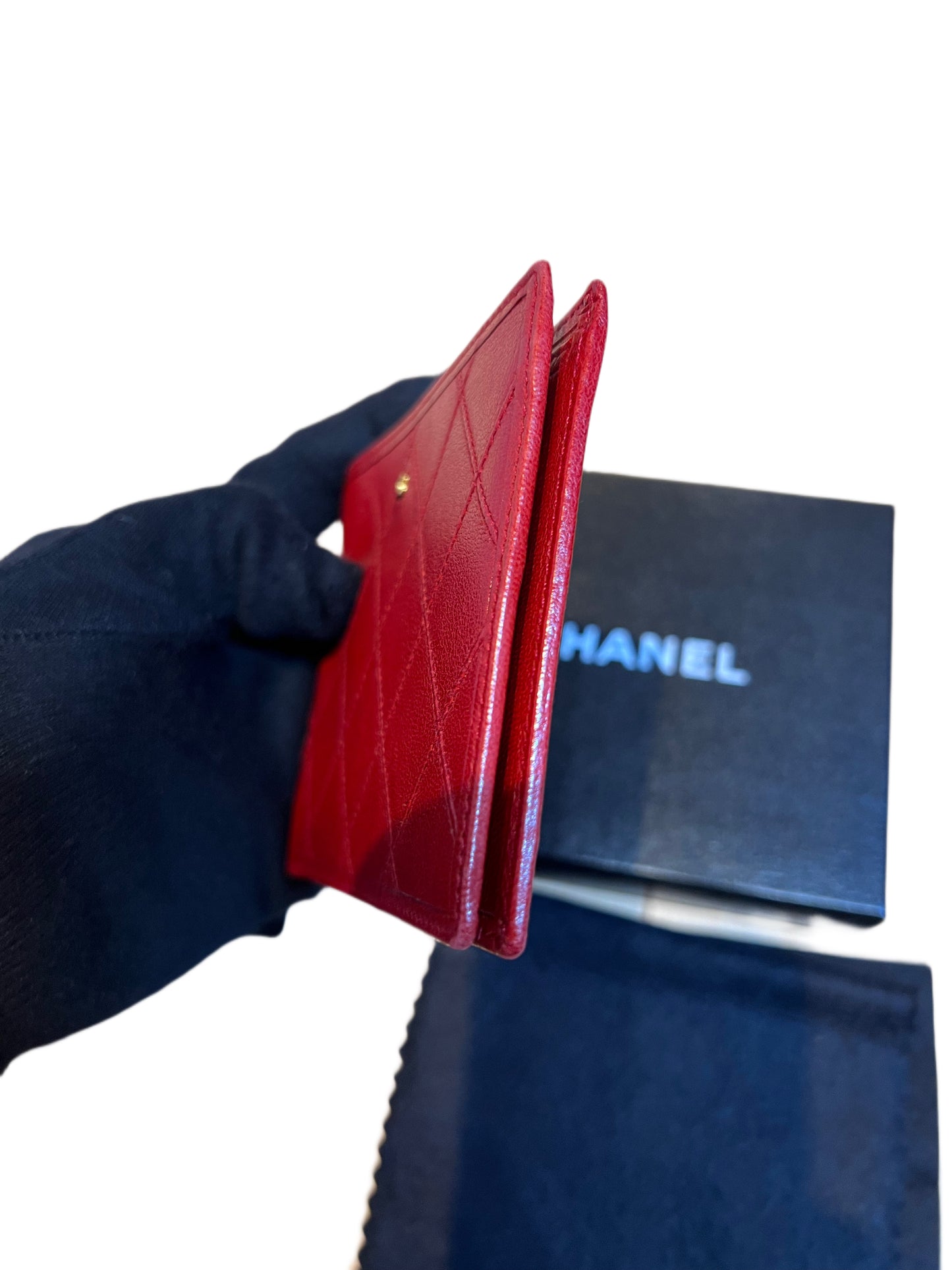 CHANEL BIFOLD LAMBSKIN SLIM WALLET