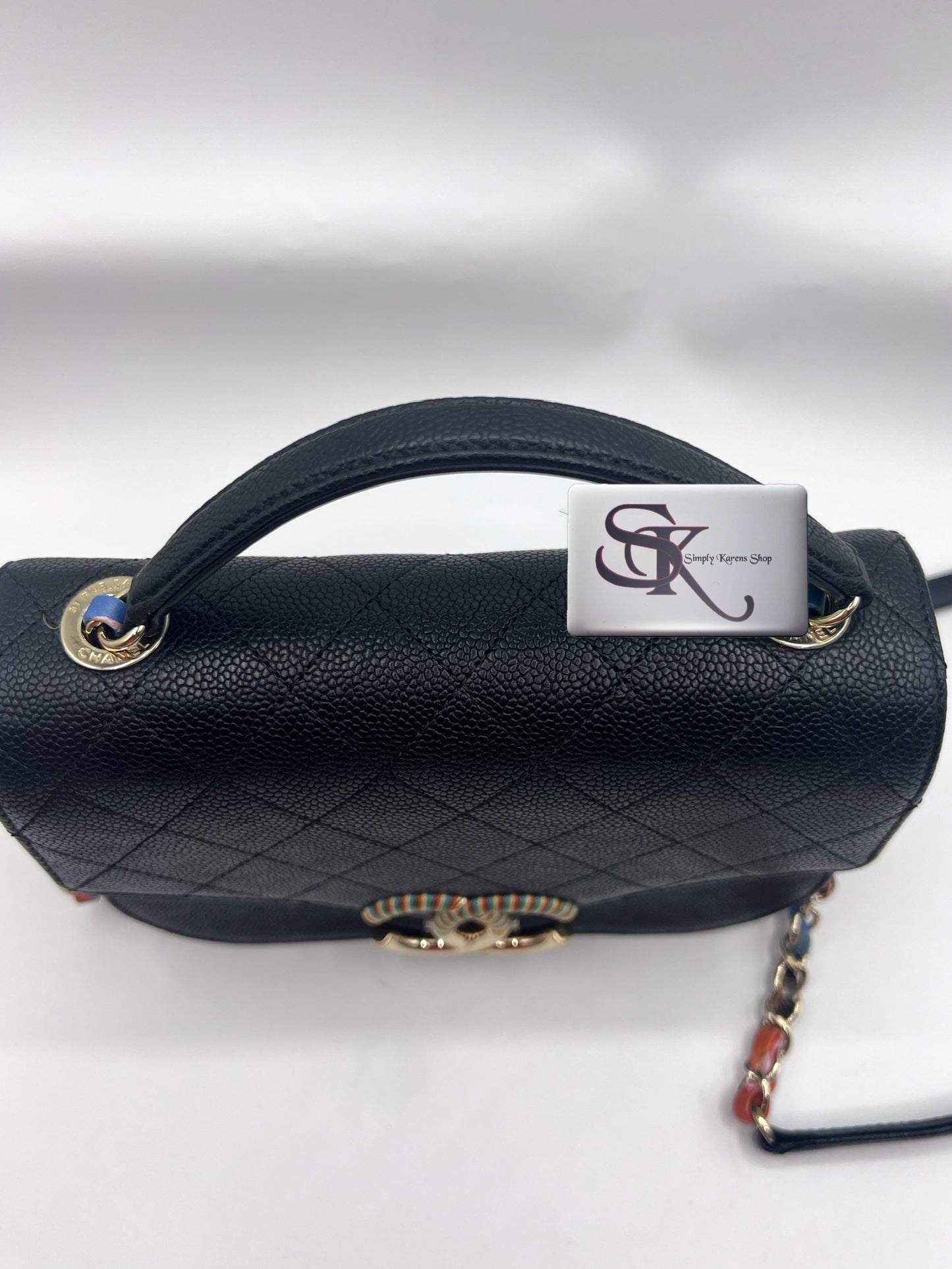 Chanel Cuba Half Coco Caviar shoulder bag