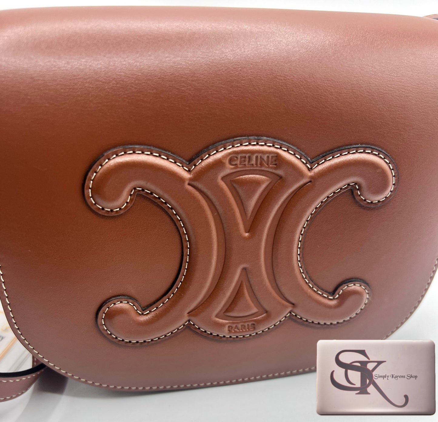 Celine Triomphe Folco Cuir Triomphe In smooth Calfskin     (🇵🇭P137,600)