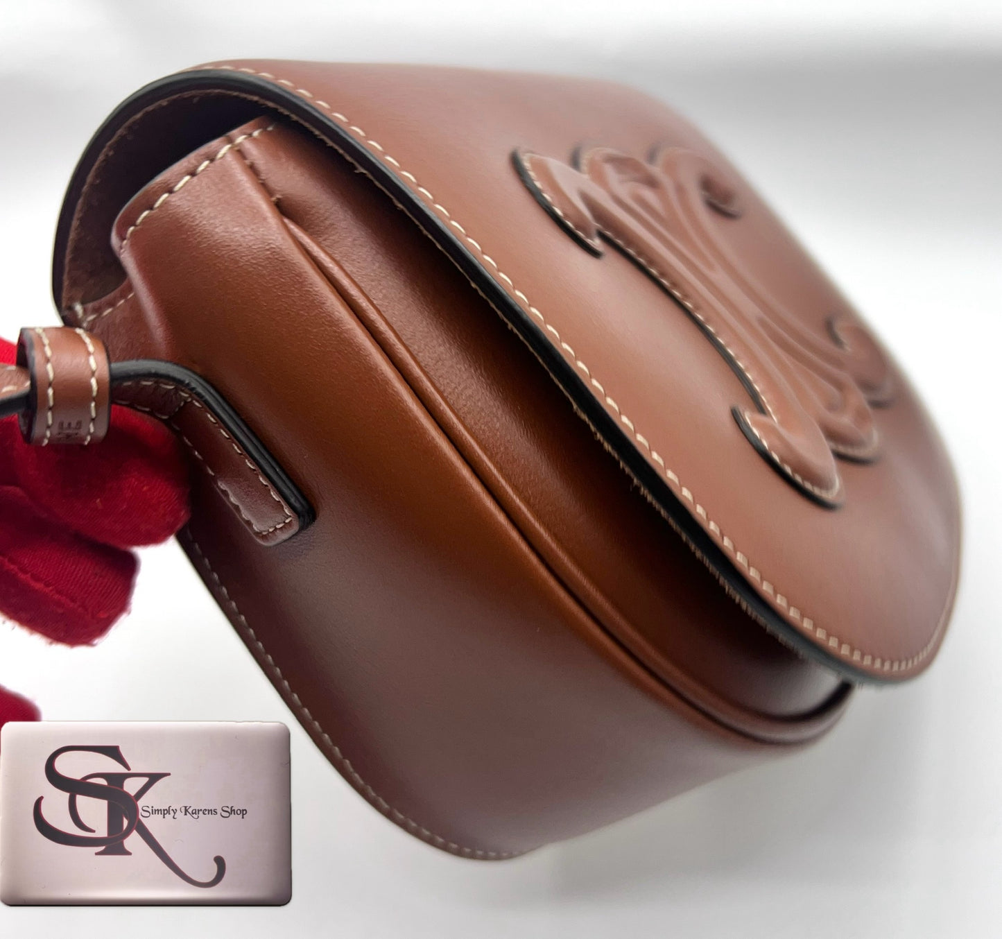 Celine Triomphe Folco Cuir Triomphe In smooth Calfskin     (🇵🇭P137,600)