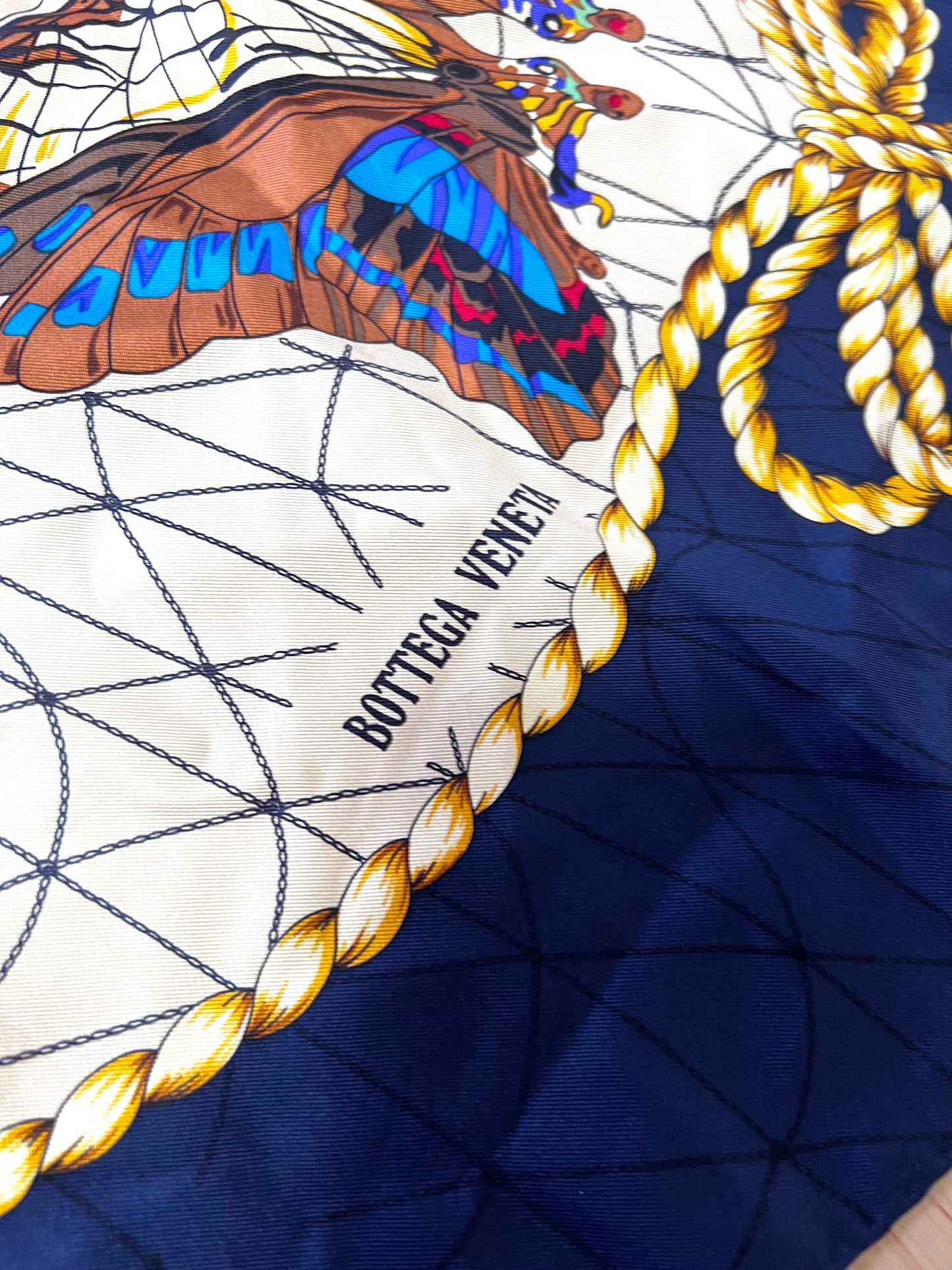 Bottega Venetta Butterfly Motif Silk Scarf   (🇵🇭P7,310)