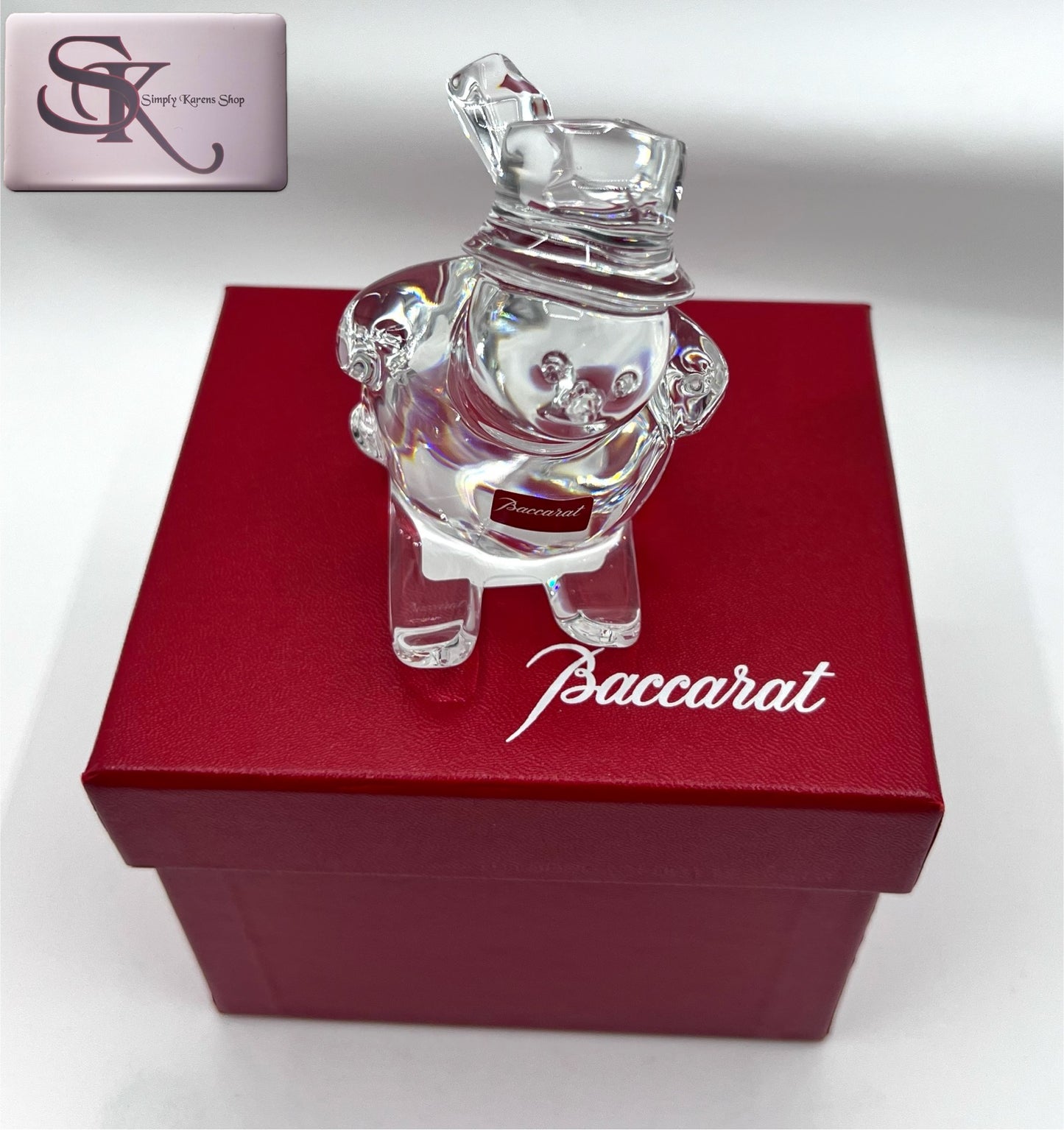 Baccarat Crystal Snowman Figurine   🇵🇭P9,600🇵🇭