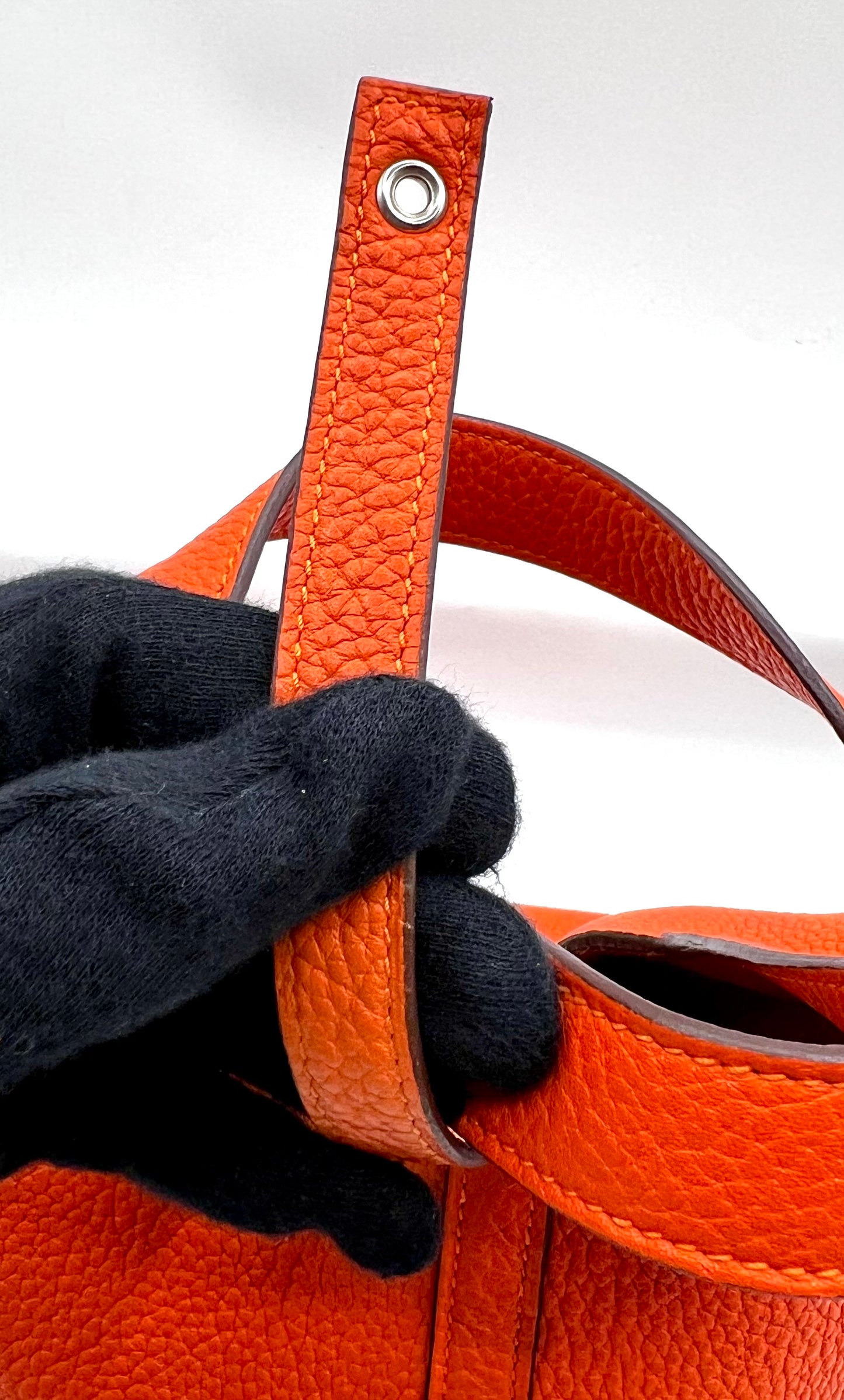Hermes Picotin 18 Orange Taurillon Clemence Leather PHW Stamp T (🇵🇭P167,700)