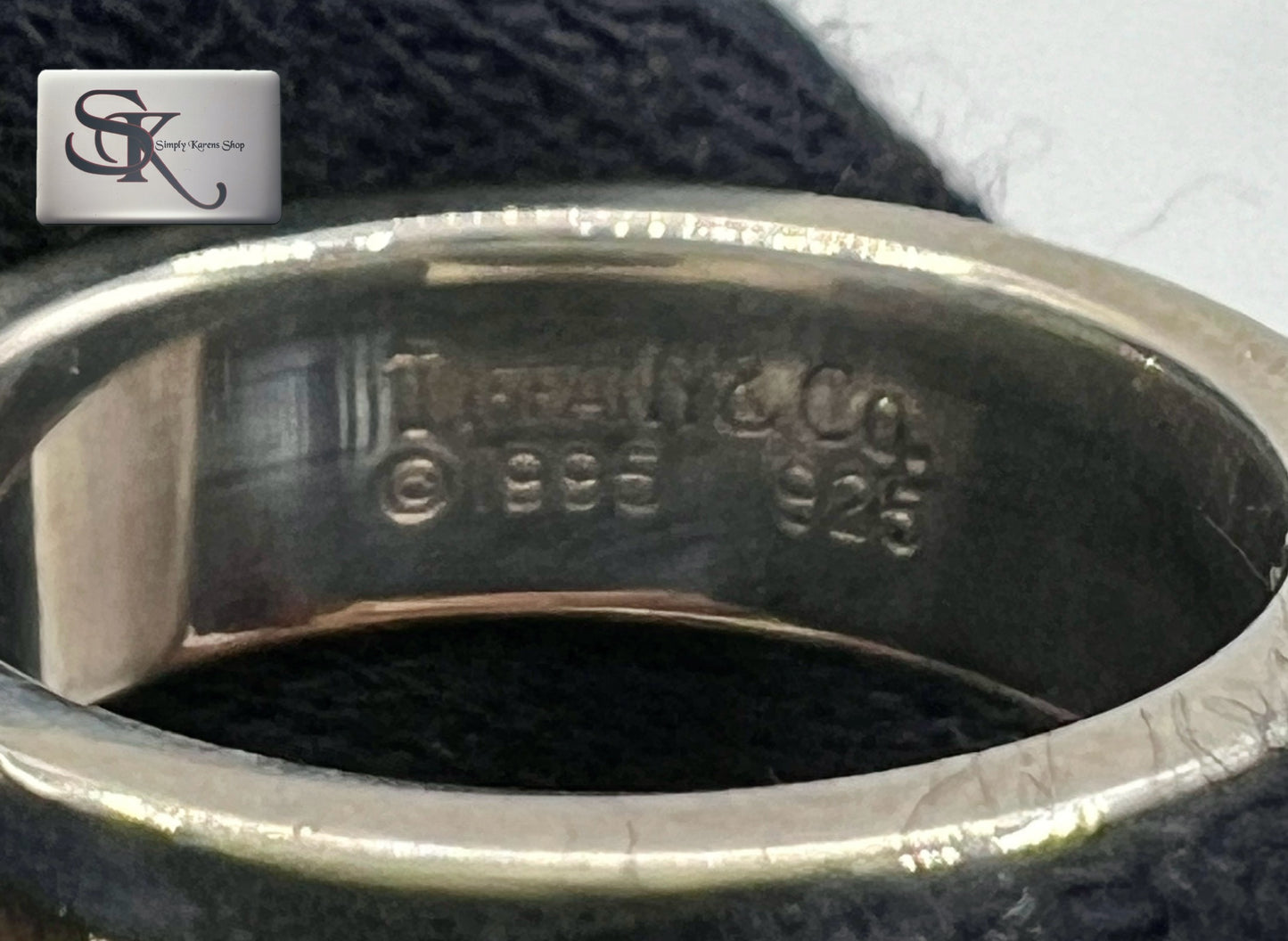 TIFFANY & CO ATLAS SILVER 925 RING SIZE 5