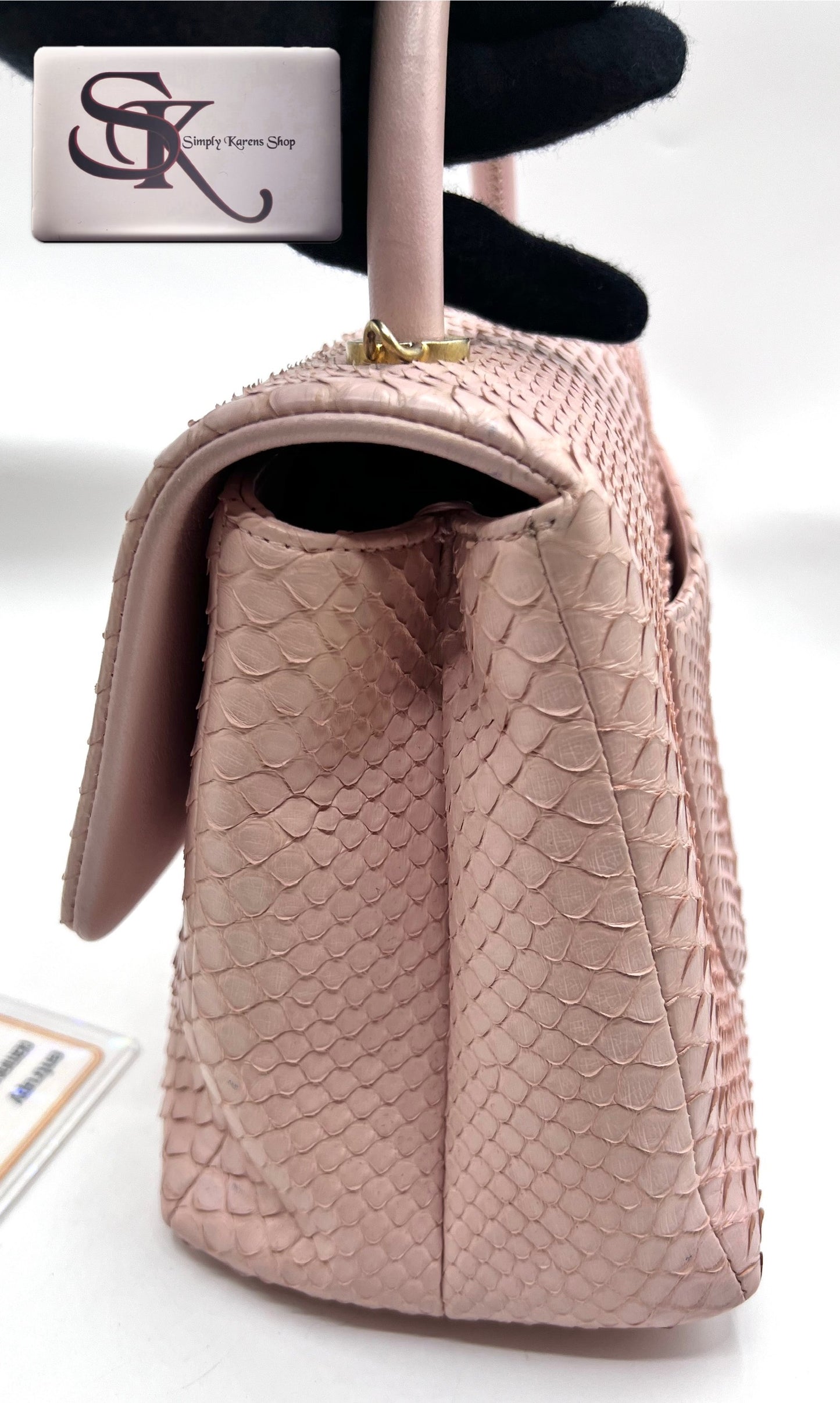 Chanel Python Coco Top Handle in Pink     (🇵🇭P344,000)