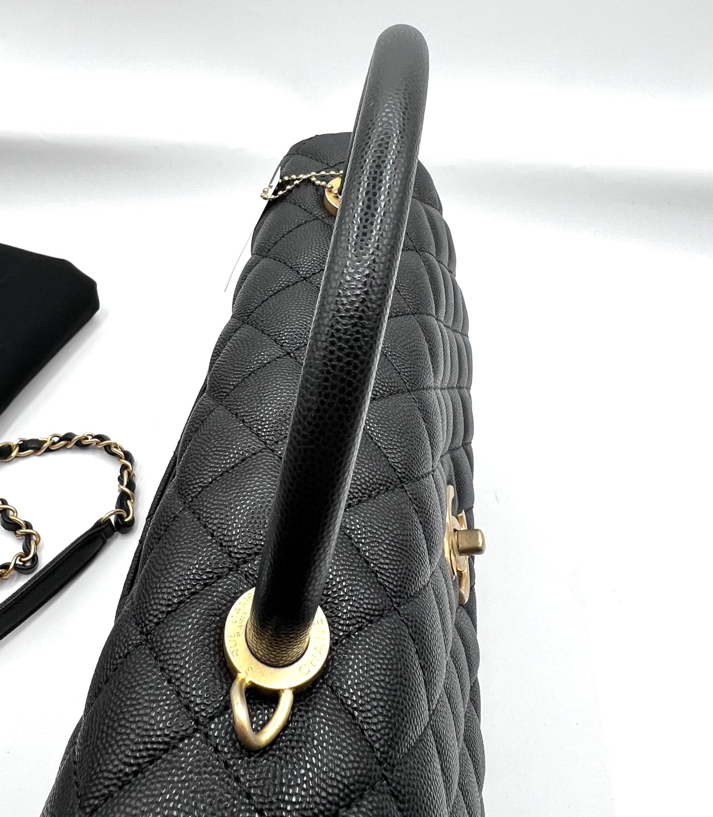 Chanel Top Handle Caviar MM size